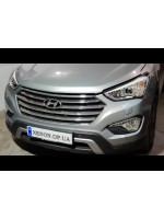 Hyundai SantaFe заміна лінз з адаптивом на світлодіодні